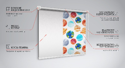 Rolgordijn verduisterend Planeten