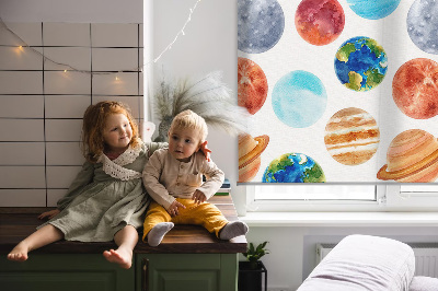 Rolgordijn verduisterend Planeten