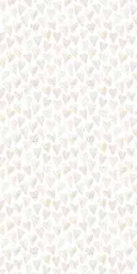 Rolgordijn voor het raam Beige harten