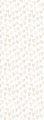 Rolgordijn voor het raam Beige harten