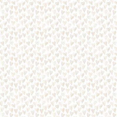 Rolgordijn voor het raam Beige harten