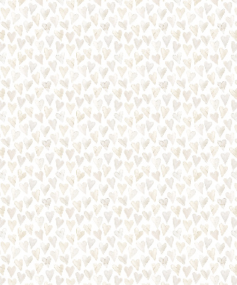 Rolgordijn voor het raam Beige harten