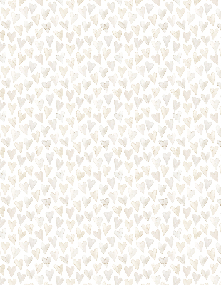 Rolgordijn voor het raam Beige harten