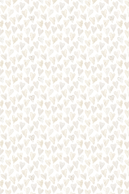 Rolgordijn voor het raam Beige harten