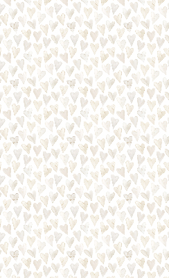 Rolgordijn voor het raam Beige harten