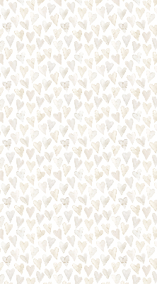 Rolgordijn voor het raam Beige harten