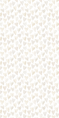 Rolgordijn voor het raam Beige harten