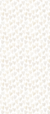 Rolgordijn voor het raam Beige harten