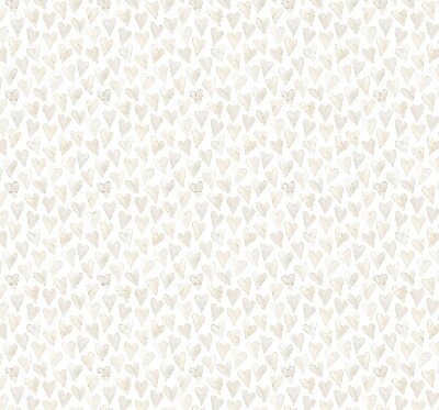 Rolgordijn voor het raam Beige harten