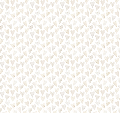 Rolgordijn voor het raam Beige harten