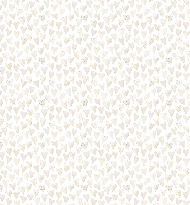 Rolgordijn voor het raam Beige harten