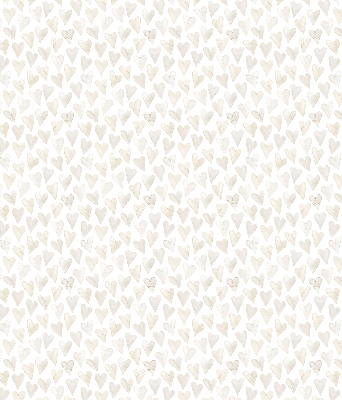 Rolgordijn voor het raam Beige harten