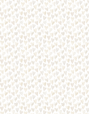 Rolgordijn voor het raam Beige harten