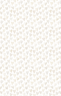 Rolgordijn voor het raam Beige harten