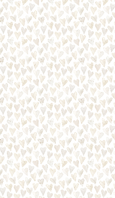 Rolgordijn voor het raam Beige harten