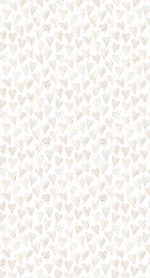 Rolgordijn voor het raam Beige harten