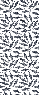 Rolgordijn voor het raam Haaien