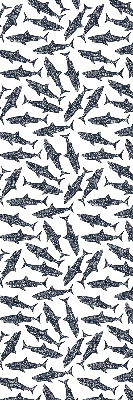 Rolgordijn voor het raam Haaien