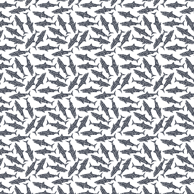 Rolgordijn voor het raam Haaien