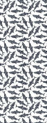 Rolgordijn voor het raam Haaien