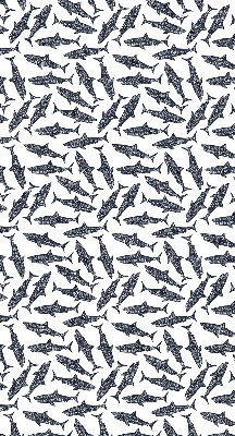 Rolgordijn voor het raam Haaien