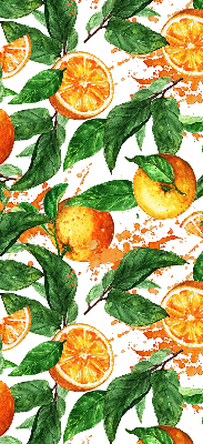 Rolgordijn verduisterend Sinaasappels en bladeren