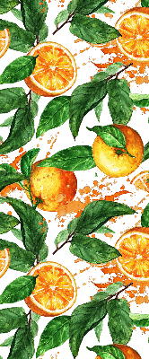 Rolgordijn verduisterend Sinaasappels en bladeren