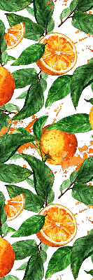 Rolgordijn verduisterend Sinaasappels en bladeren