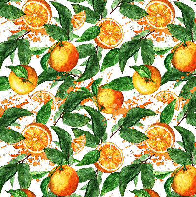 Rolgordijn verduisterend Sinaasappels en bladeren