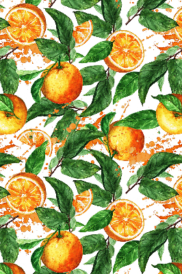 Rolgordijn verduisterend Sinaasappels en bladeren