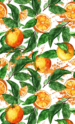 Rolgordijn verduisterend Sinaasappels en bladeren