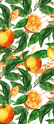 Rolgordijn verduisterend Sinaasappels en bladeren