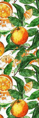 Rolgordijn verduisterend Sinaasappels en bladeren