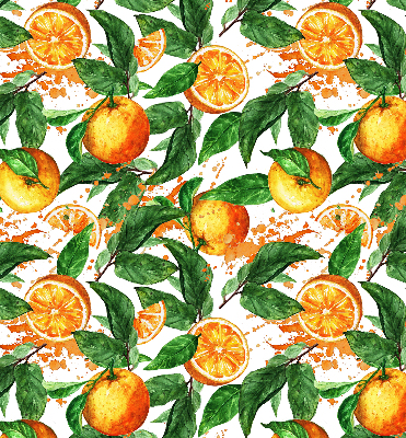 Rolgordijn verduisterend Sinaasappels en bladeren