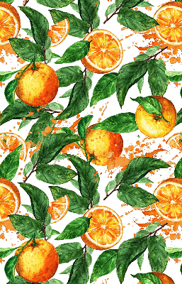 Rolgordijn verduisterend Sinaasappels en bladeren