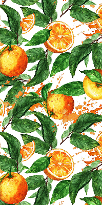 Rolgordijn verduisterend Sinaasappels en bladeren