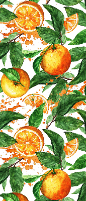 Rolgordijn verduisterend Sinaasappels en bladeren