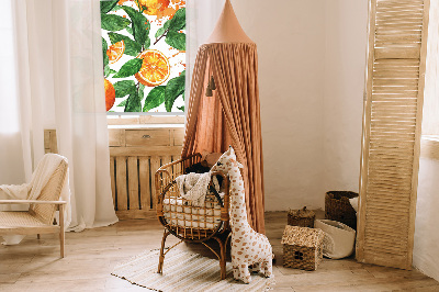 Rolgordijn verduisterend Sinaasappels en bladeren