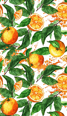 Rolgordijn verduisterend Sinaasappels en bladeren