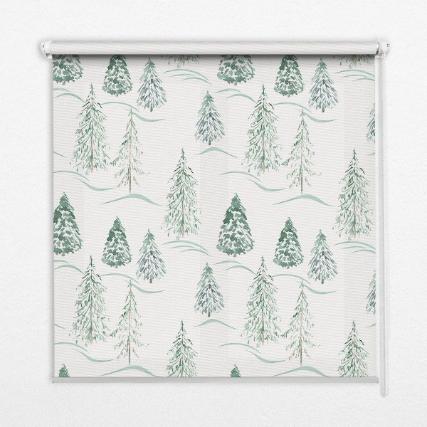 Rolgordijn voor het raam Bomen