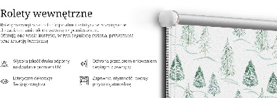 Rolgordijn voor het raam Bomen