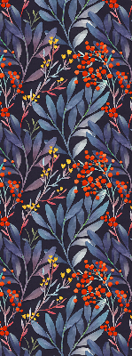 Rolgordijn verduisterend Donkere bladeren en lijsterbes