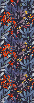 Rolgordijn verduisterend Donkere bladeren en lijsterbes