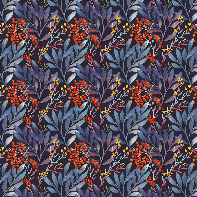 Rolgordijn verduisterend Donkere bladeren en lijsterbes