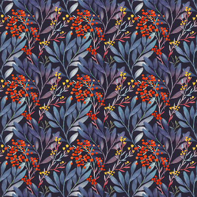 Rolgordijn verduisterend Donkere bladeren en lijsterbes