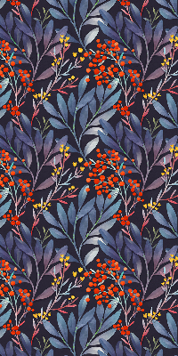 Rolgordijn verduisterend Donkere bladeren en lijsterbes