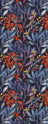 Rolgordijn verduisterend Donkere bladeren en lijsterbes