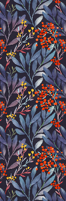 Rolgordijn verduisterend Donkere bladeren en lijsterbes