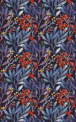 Rolgordijn verduisterend Donkere bladeren en lijsterbes