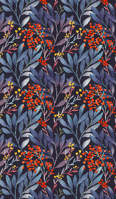 Rolgordijn verduisterend Donkere bladeren en lijsterbes